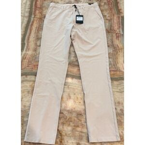 NWT Good Man‎ Brand Mens Flex Pro Jersey Forward 5 Pocket Pants Oatmeal Size 34